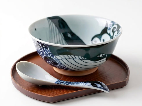 Kujira Ramen spoons ×4 Cutlery