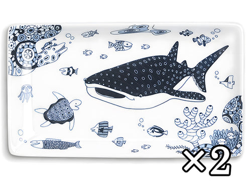 Jinbeizame sushi plates plate