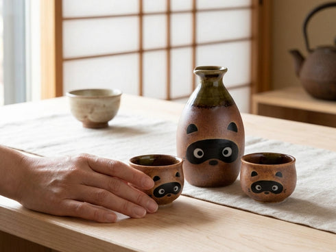 Tanuki Saké service set Drinkware