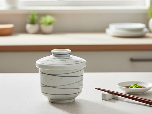 Nashiji chawanmushi cups