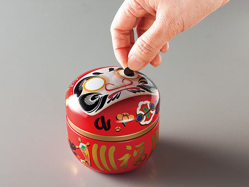 Daruma tea canisters gift set Tea box