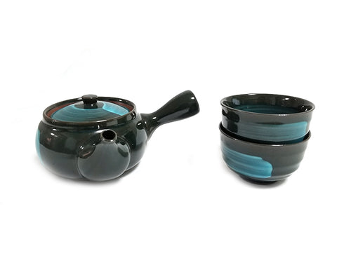 Emerald tea set Teapot and teaset