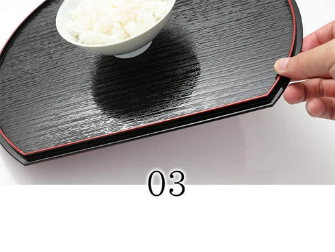 Half moon trays set plate