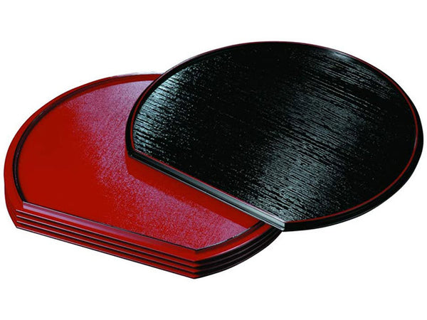 Half moon trays set plate