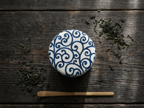 Aizome tea canister Tea accessories