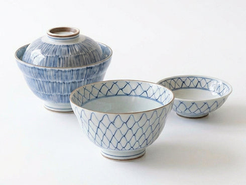 Shima Donburi bowls with lids ×2