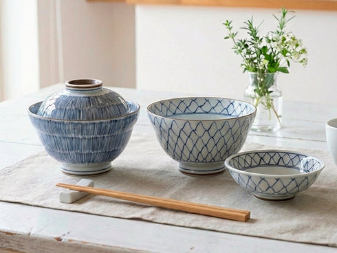 Shima Donburi bowls with lids ×2
