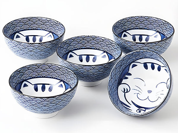 Maneki Neko Bowls set