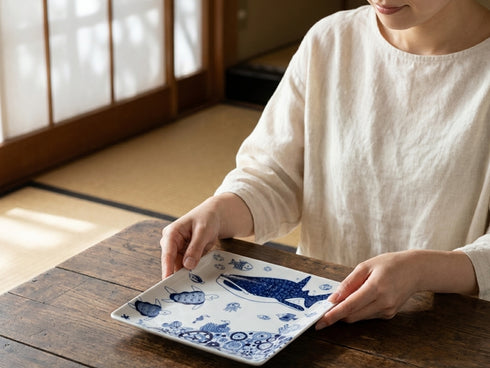 Jinbeizame plates Plates