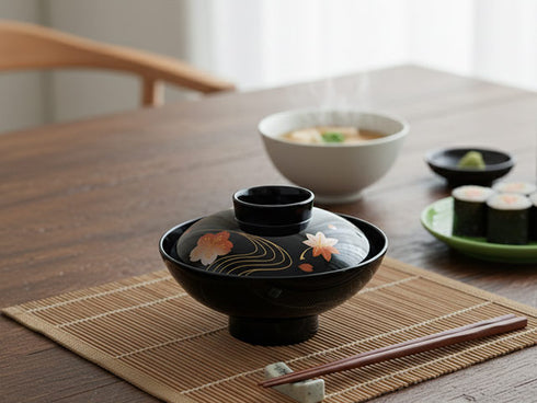 Sakura bowls with lids ×2