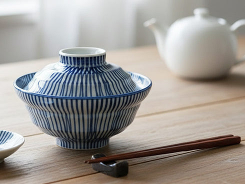 Shima Donburi bowls with lids ×2