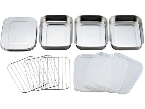 Stainless Tempura Vat set plate