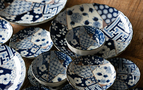 Yuzen bowls (set of 4) chawanmushi