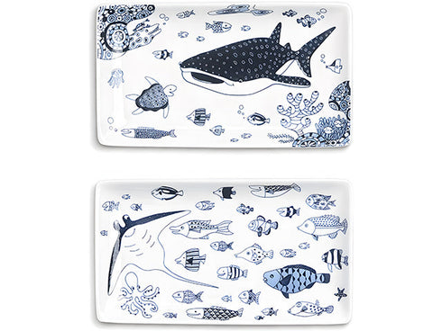 Jinbeizame sushi plates plate