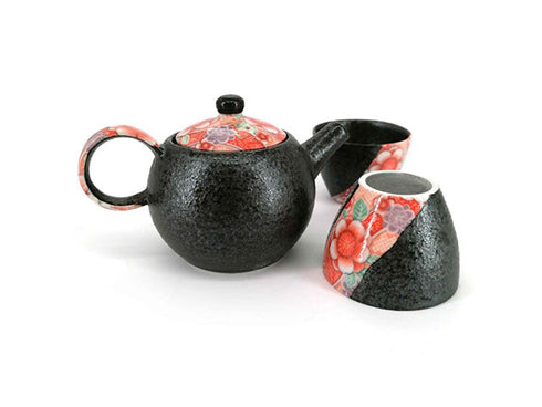Yuzen tea set Teapot and teaset