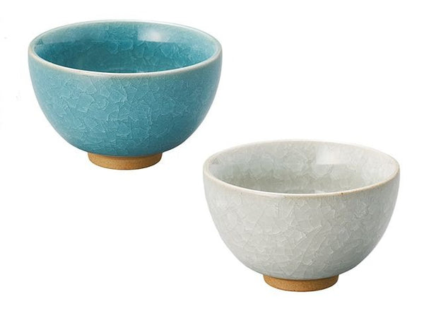 Crackle glaze teacups Tea cups