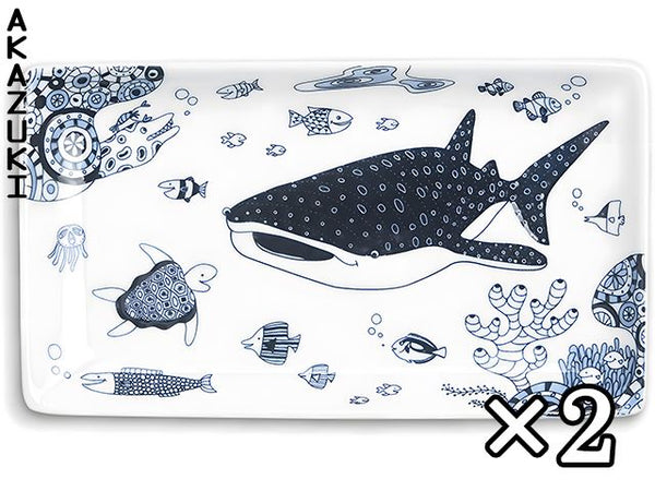 Jinbeizame sushi plates plate