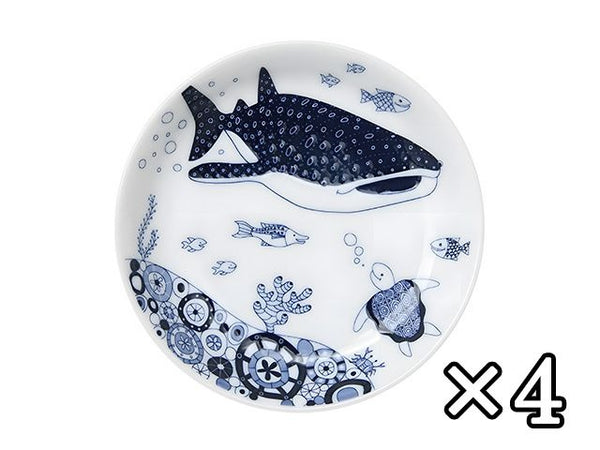 Jinbeizame plates Gift set plate