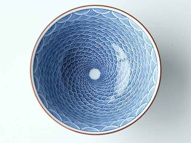 Japanese Ceramic Rice Bowls Set Of 4 - Colorful Floral Designs For Sushi & Soup