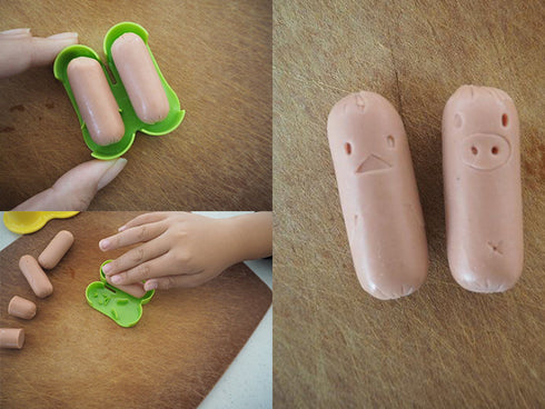 Octopus and crab wiener cutter set bento supplies